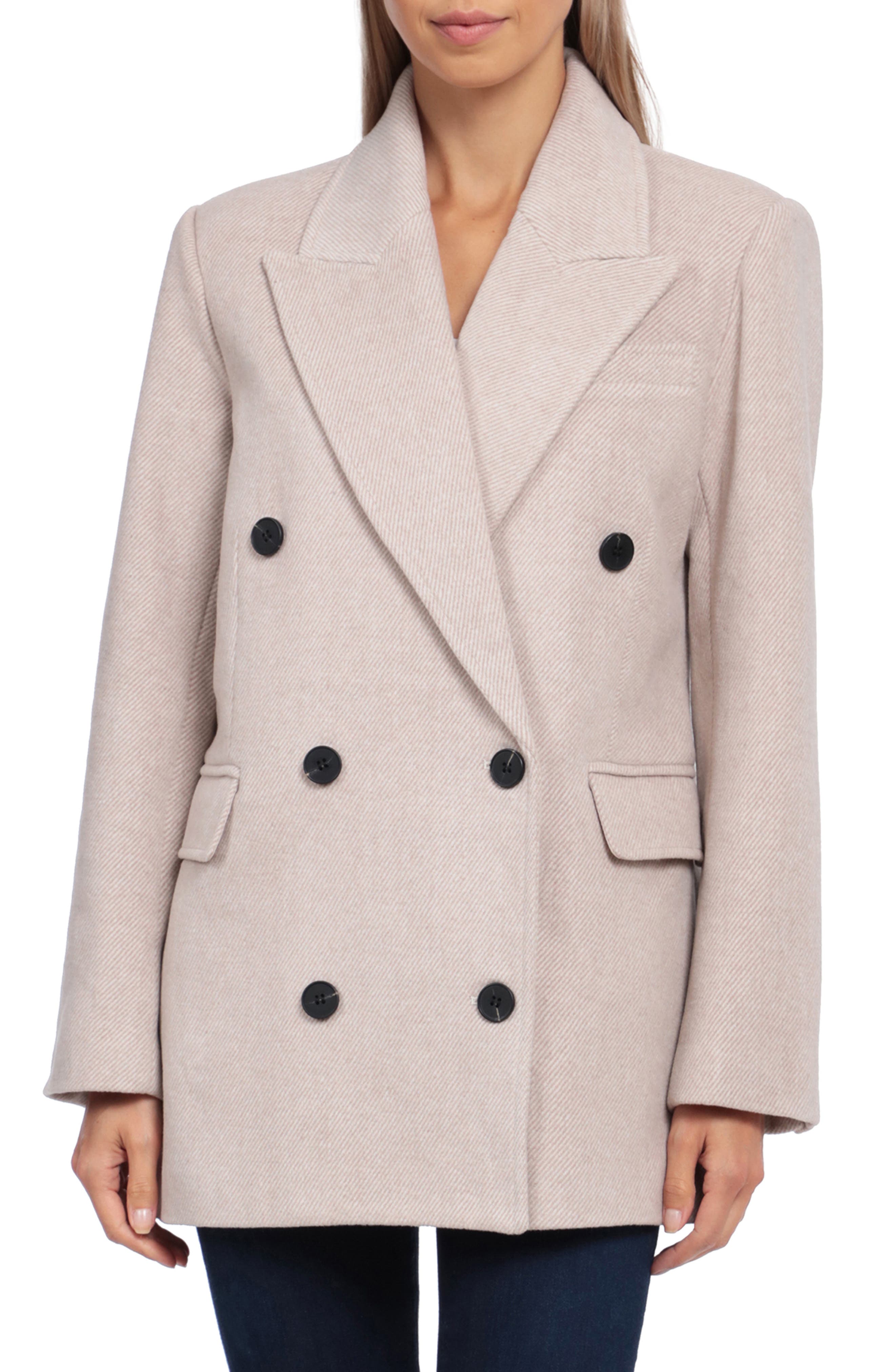 Short Pink Button Coat Pocket Jacket Cardigan Coats and JUL26,Pink,L,United States 